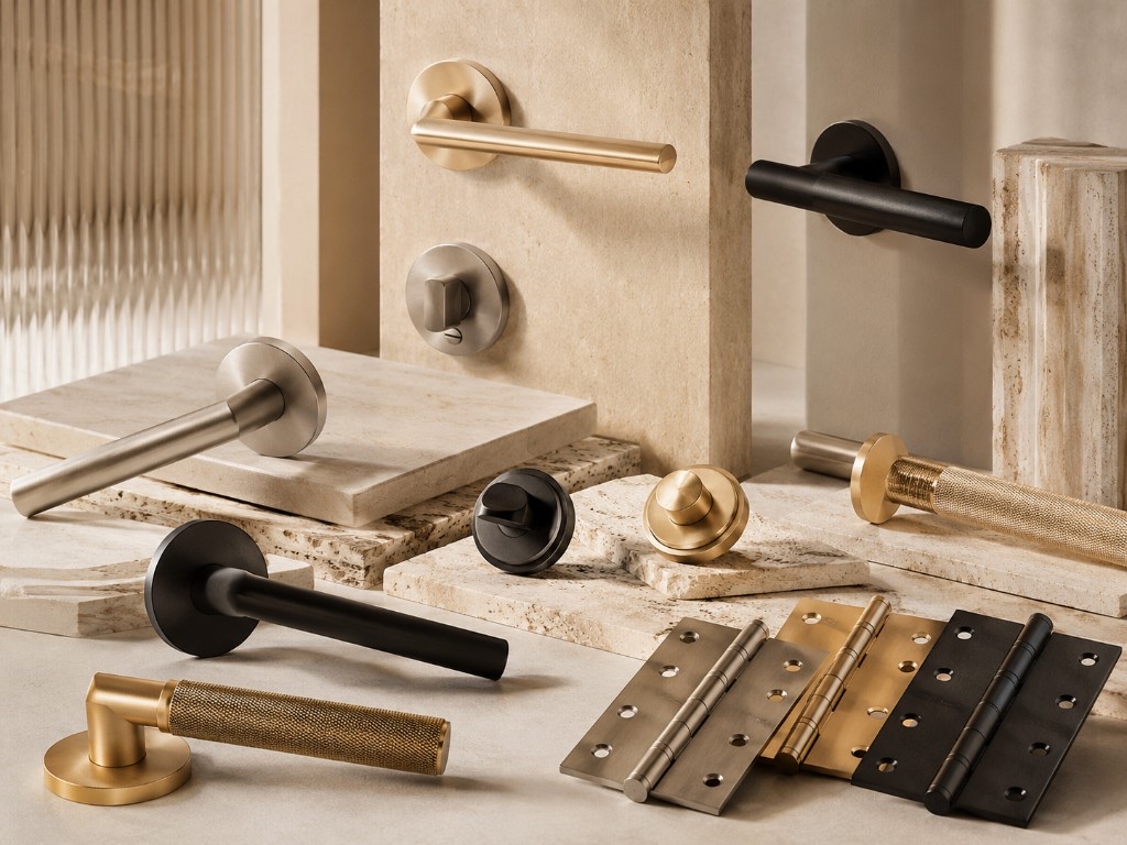DUHAUS door hardware including handles, locks and hinges