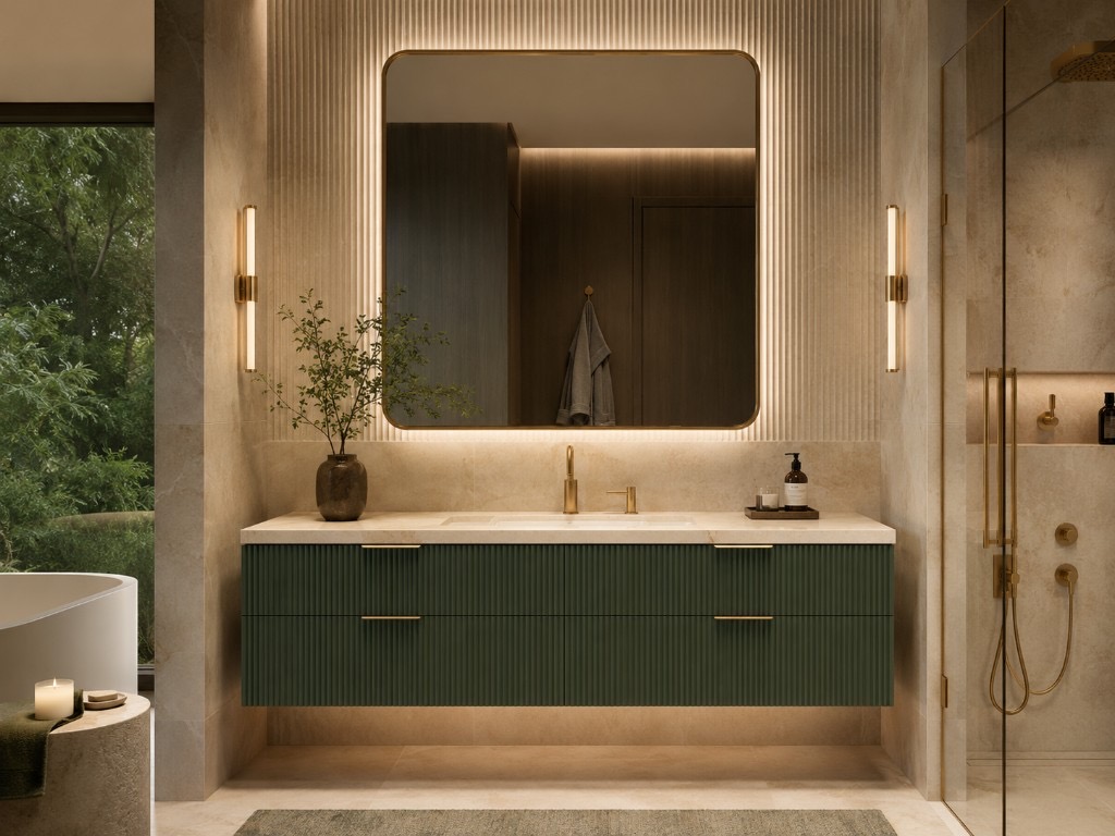 DUHAUS bathroom vanity installed in a premium modern bathroom