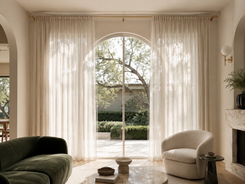 DUHAUS curtain bracket supporting a decorative curtain rod