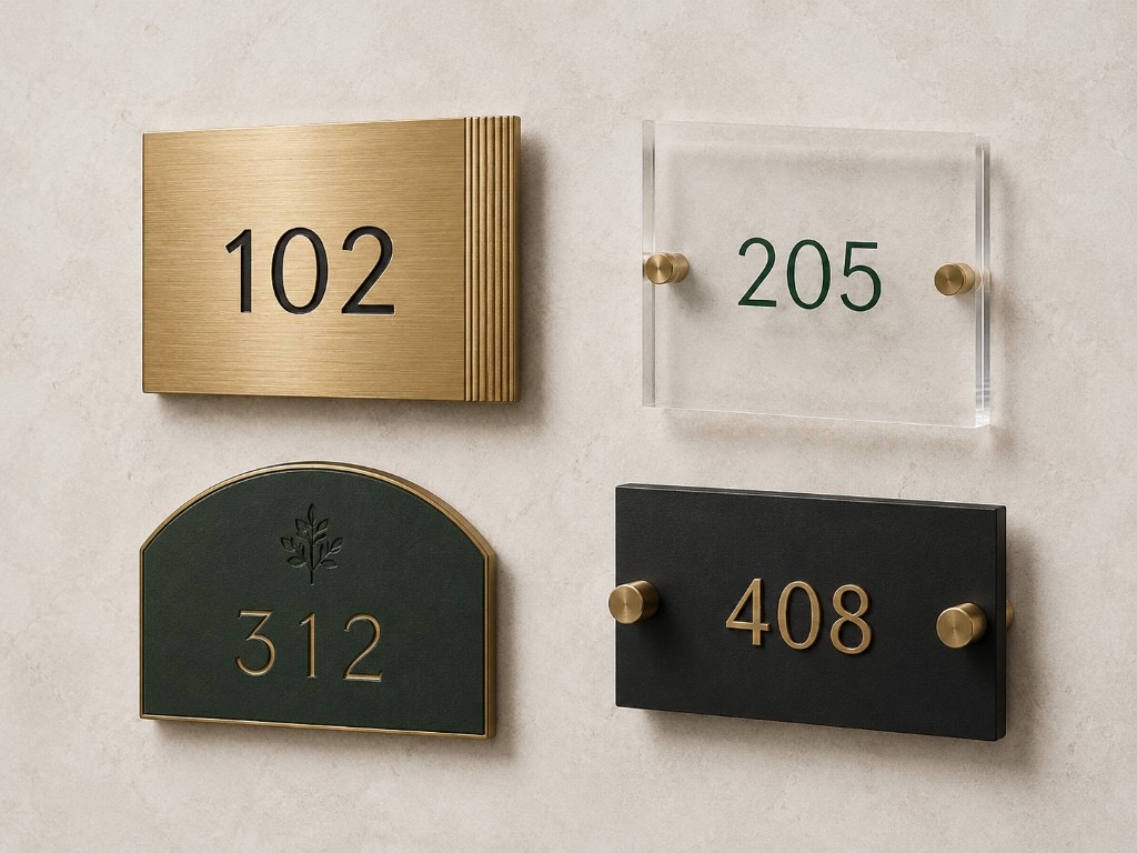DUHAUS Room Number Sign Collection
