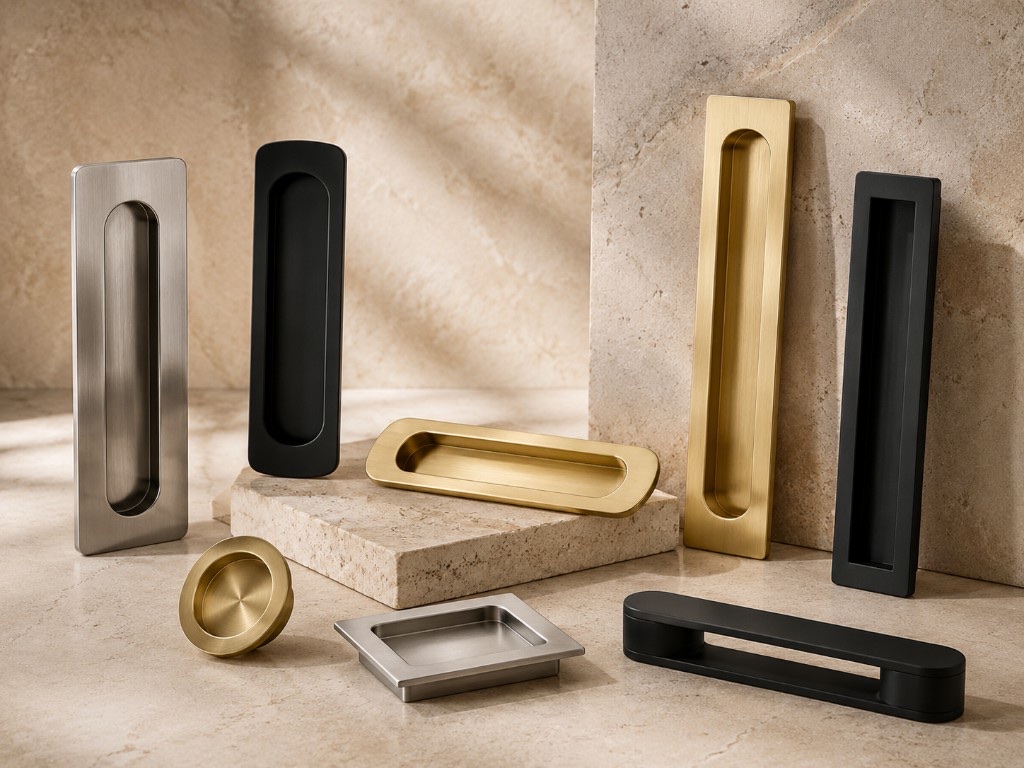 DUHAUS sliding door pull and flush pull handle collection